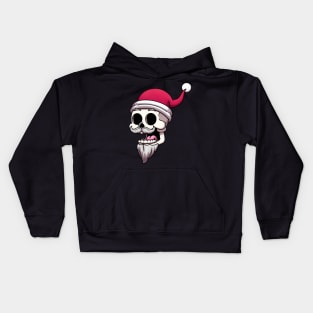 Santa Claus Skull Kids Hoodie